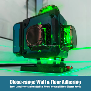 Livella Laser a Raggio Verde Senza Fili 360° °   <span class=keywords><strong>Strumento</strong></span> di Misurazione Autolivellante 4D a 16 Linee con Treppiede, Due Batterie e Cassetta degli Attrezzi - Product Image 2