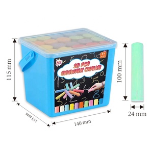 Craies lavables personnalisées pour l'extérieur, 20 couleurs, pour tableau noir scolaire, grand format, pour trottoir, 2026 - Product Image 2
