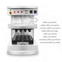 Machine automatique commerciale pour gobelets à café en gaufres comestibles, en acier inoxydable, antiadhésive