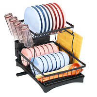 Égouttoir à vaisselle en acier au carbone antirouille pour évier, support de rangement pour comptoir de cuisine – Offre spéciale