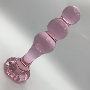 Base de flores Anal Crystal Rod Mujer Glass Butt Plug Juguete sexual para adultos Dispositivo de masturbación femenina - Product Image 5