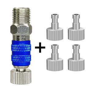 Connecteur pneumatique pour aérographe, en aluminium, débit réglable 2-15psi, pour la peinture artistique - Product Image 1
