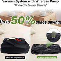Sac de compression en TPU léger et écologique de haute qualité, étanche IPX7, pliable, avec fermeture éclair, réutilisable, gain de place pour les voyages