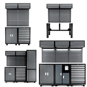 Banco <span class=keywords><strong>de</strong></span> Trabajo <span class=keywords><strong>de</strong></span> Madera Sólida Resistente Personalizable, Gabinete <span class=keywords><strong>de</strong></span> Herramientas Modular, Combinación <span class=keywords><strong>de</strong></span> Almacenamiento para Taller y Garaje, Soporte OEM - Product Image 1