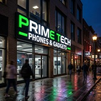 Letrero Acrílico Grabado Personalizable con Logotipo de Empresa, Mini Pantalla LED, Letras Iluminadas, Resistente a la Intemperie IP54