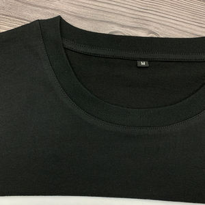 T-shirts pour hommes 100% coton de haute qualité sérigraphie personnalisée à manches courtes écologique doux respirant coupe régulière décontracté noir - Product Image 6