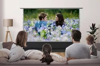 Pantalla de Proyección Ascendente de Piso PET Black Crystal CBSP de 84 Pulgadas, Pantalla UST Alr para Proyectores de Ultra Corta Distancia Fengmi, Vava, Xiaomi