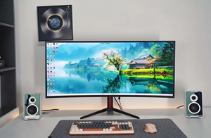 Moniteur de jeu incurvé grand écran de <span class=keywords><strong>40</strong></span> <span class=keywords><strong>pouces</strong></span>, 120 Hz, écran LCD 5K, écran d'<span class=keywords><strong>ordinateur</strong></span>, rapport d'aspect 21:9, 178 ° /178 °   <span class=keywords><strong>Ordinateur</strong></span> portable avec haut-parleur DP - Product Image 3