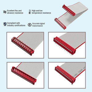 Câble plat isolé en PVC IDC DIP 1,27 mm 22P, assemblage de faisceau de câbles pour applications électroniques Micro Match - Product Image 2