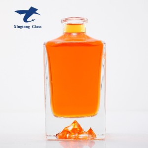 Tequila vuông chai Whisky Vodka Thủy Tinh Độc Đáo tùy chỉnh rượu chai các nhà sản xuất 268ml 300ml nước trái cây Chai Thủy Tinh tại Trung Quốc - Product Image 2