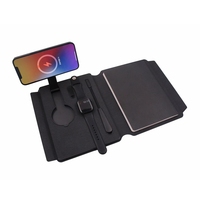 Nouvelle conception magnétique sans fil charge support pour téléphone 10000mah batterie externe ordinateur portable personnalisé LED logo lampe de bureau clé USB