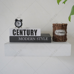 Étagère murale en bois Yuanmai, boîte de rangement 40x21x5.2cm, noire, multifonctionnelle, étagère cachée pour salon - Product Image 3