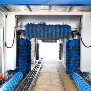 Station de <span class=keywords><strong>lavage</strong></span> de voitures en tunnel de qualité commerciale avec système de brosses rotatives pour stations-service à fort trafic et nettoyage automatique des véhicules - Product Image 4