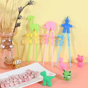 Logotipo OEM que hace <span class=keywords><strong>palillos</strong></span> <span class=keywords><strong>de</strong></span> plástico para niños y bebés <span class=keywords><strong>de</strong></span> grado alimenticio, coreano, chino, japonés, respetuosos con el medio ambiente - Product Image 4