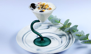 Copa de cóctel <span class=keywords><strong>Pyrex</strong></span> para parejas, barra transparente, copas triangulares de cristal, <span class=keywords><strong>taza</strong></span> de café, Copa azul, copa de helado - Product Image 4