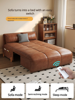 Sofá Cama Eléctrico Inteligente Multifuncional con Control Remoto, Diseño Moderno, Plegable, Dos Plazas, Doble Uso, Mueble para el Hogar, Garantía de 3 Años