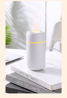 Diffuseur d'arômes de voiture à flamme simulée Humidificateur changeant de couleur ultrasonique Style Ins