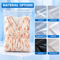 Sacs d'emballage transparents pour vêtements, auto-adhésifs, personnalisés, pour boutiques, e-commerce et vente en gros