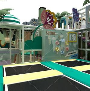 Pokiddo personnalisé enfants adultes vilain <span class=keywords><strong>château</strong></span> Ninja parcours guerrier balle fosse toboggans parc de trampoline aire de jeux intérieure - Product Image 5