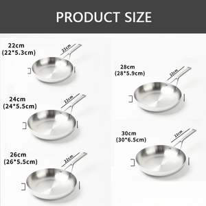 Sartén de Acero Inoxidable de 5 Capas TIANXING, Sartén Antiadherente, Sartén Reforzada, Utensilios de Cocina Completamente Recubiertos, Libres de PFAS - Product Image 3