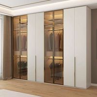 Armoire de chambre classique Designs Armoire Armoire avec miroir Ensemble de chambre Combinaison Armoire
