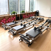 Cama de Pilates SVD-R25 de Aluminio con Base Baja, con Caja y Plataforma Suave, Adecuada para Uso en Casa y Gimnasios Pequeños