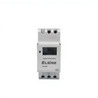 Elsine THC30A Pengatur Waktu Digital Mingguan yang Dapat Diprogram, Pengontrol Timer Rel DIN untuk Manajemen Daya Industri