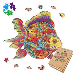 Wooden Puzzles Wooden Jigsaw Puzzle For Adults Kids Animal Shaped 3D Wooden Puzzles