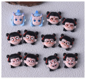ตุ๊กตาเรซินหลังแบนสุดหรู Kawaii รูปการ์ตูน Nezha AO <span class=keywords><strong>Bing</strong></span> People เครื่องประดับโทรศัพท์สำหรับ DIY โชคดีเซอร์ไพรส์กระเป๋าตาบอด - Product Image 5