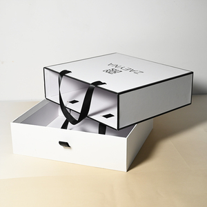 Sang trọng tùy chỉnh in logo các tông tráng giấy cứng nhắc kéo ra dây đeo trượt ngăn kéo t Áo sơ mi đồ lót hộp quà tặng bao bì - Product Image 4