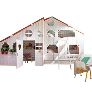 Lit superposé pour enfants en forme de cabane dans les <span class=keywords><strong>arbres</strong></span>, base secrète personnalisée, tente de jeu Prince, lit à deux étages de type loft, chambre d'enfant personnalisée - Product Image 5