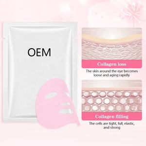 Masque en gel de pêche rose bio-collagène OEM en gros pour hydrater, raffermir et éclaircir la peau, masque facial coréen pour soins de la peau - Product Image 1