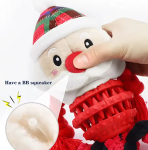 Wholesale Custom Pet <b>Dog</b> Toys Durable Hide Food <b>Ball</b> Christmas Plush Squeaky Santa Claus Snowman Elk Pet <b>Dog</b> Chew Toys for <b>Dogs</b> - Product Image 2