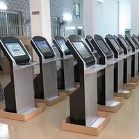 Sistema de Gestión de Colas con Pantalla Táctil LCD de 10''/15''/17'', Dispensador de Tickets, Kiosco para Banco