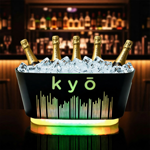 Hielera LED Recargable de 36L de Gran Volumen, Enfriador de Cerveza Luminoso con Cambio de Color para Discotecas - Product Image 3