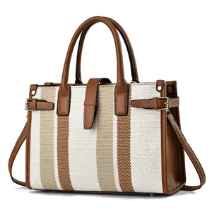 Manufacture Best Seller Casual Tote Bags Hot Sale Canvas Purses Ladies Bags Shoulder Bags Women's Handbag