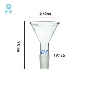 Medye ciências personalizadas vários funil de vidro conical triângulo do laboratório da boca do solo padrão - Product Image 2