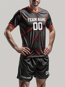 <span class=keywords><strong>Divisa</strong></span> da Calcio Personalizzata, Kit Completo per Squadre, Uniforme da Allenamento Retrò - Product Image 3