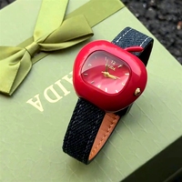 Montre de luxe pour femmes de forme pomme, nouvelle conception