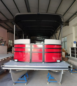 <span class=keywords><strong>Bateau</strong></span> ponton en aluminium <span class=keywords><strong>de</strong></span> haute qualité <span class=keywords><strong>de</strong></span> 26 pieds avec auvent bimini - Product Image 2