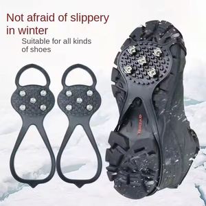 Couvre-chaussures antidérapants à cinq dents en TPE imperméable – Semelle à crampons portable pour l'hiver, idéal pour l'alpinisme et les sentiers enneigés - Product Image 2