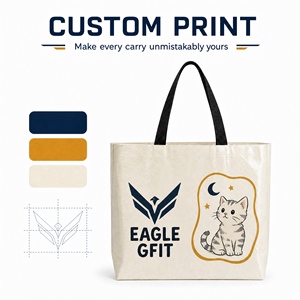 Bolsa de Regalo Promocional de Tamaño Mediano, Diseño Personalizado, Tela Laminada, Impresión a Todo Color, Bolsa de Mano con Asa, Bolsa de Tela Tejida de Polipropileno - Product Image 4