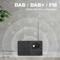 Radio Portátil para el Hogar 2025 con DAB, FM, Internet, Pantalla LCD, Alimentación CA, Banda AM, Función de Reloj, Pantalla TFT y Altavoz
