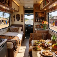 Meubles de rangement sur mesure pour camping-car, armoires intérieures de camping-car en mélamine et contreplaqué peuplier HPL