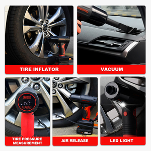 <span class=keywords><strong>Aspirateur</strong></span> de voiture portable sans fil AEROPRO A703 20V Max 5 en 1 et gonfleur de pneus avec jauge de pression des pneus numérique - Product Image 4