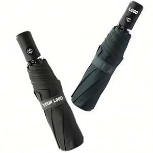 Parapluies pliables de voyage à ouverture automatique, imperméables et coupe-vent, personnalisables avec logo, pour cadeaux promotionnels d'entreprise en gros - Product Image 6