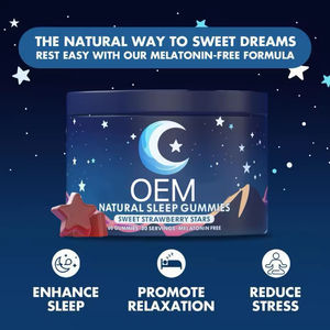 Gummies pour le sommeil naturelles OEM ODM avec 5-HTP, L-théanine, magnésium et racine de valériane, complément alimentaire pour le sommeil sans mélatonine - Product Image 2