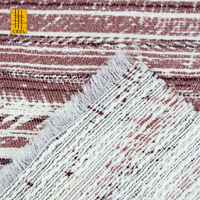 Fabricant de tissu jacquard teint pour tapis rideau maison textile mélange fil Chine 80% coton 20% polyester Jiangsu tissé 310GSM