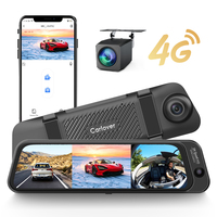 Carlove N11Pro 4G DashCam 3 Canaux 2K+1080P+1080P avec Streaming Multimédia, Vue en Direct à Distance et Gestion de Flotte - Enregistreur de Conduite Automobile