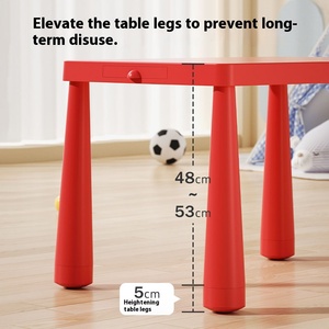 Bàn ghế nhựa dày dặn phong cách Bắc Âu đơn giản, bán buôn, dành cho trẻ em, nội thất phòng khách - Product Image 3